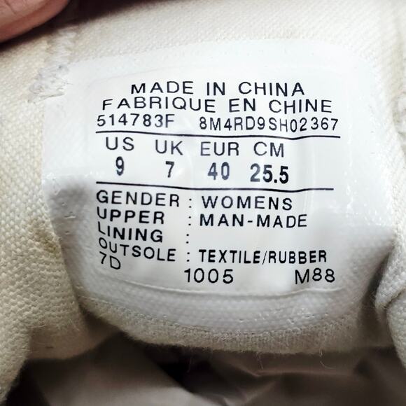 Converse All Star Ivory Iridescent Rainbow Glitter Sneakers Sneaker Shoe 9 - Picture 9 of 10